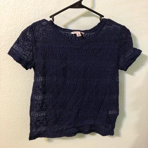 🧚🏽‍♀️3/$15 American Eagle Blue Lace Crop Top